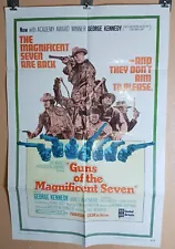 1969 Guns Of The Magnificent Seven Movie Poster 1Sht -- Original