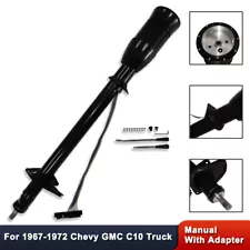 For Chevy GMC C10 Truck 67-72 Tilt Manual Steering Column with Adapter Black