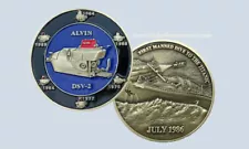 DSV-2 Alvin Submersible Research Vehicle Submarine Challenge Coin USN Titanic