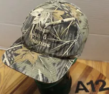 DAVIDSON SALES & ENGINEERING UTAH HAT CAMO STRAPBACK ADJUSTABLE VGC A12