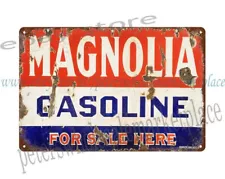 Magnolene Motor Oils Grease For Sale Here gas station metal tin sign garage bars