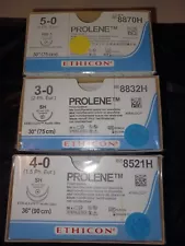 Surgical training sutures for practice Lot Of 3 New Pro :