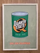 Original Painting Oil On Canvas Quaker State Oil Can 2010 John H Hawkins 12x16