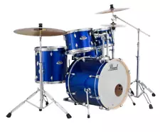 Pearl Export Drum Set 5 Piece High Voltage Blue-Zildjian iSeries Cymbals