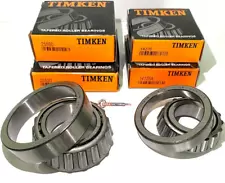 TIMKEN 25580 25520 14125A 14276 Bearing Replacement Set for 7000-lb Trailer Axle