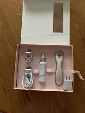 Beauty Bio Glo Pro Microneedling Regeneration Facial Face Skin Tool Kit - Pink