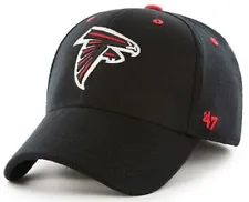 Atlanta Falcons NFL '47 Kickoff Contender Black Hat Cap Flex Stretch Fit L/XL