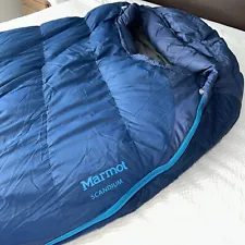 Marmot Scandium 20 Degree Sleeping Bag 650 Down Fill/ Synthetic Long