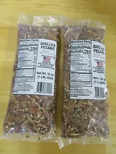 Shelled Pecans, (2 lb) Georgia Pecan Co. USA Lot 2 Bags Exp 02-2025