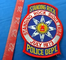 North and South Dakota Standing Rock Sioux Tribal Police Cloth Patch, 4-1/4"