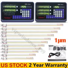 ToAuto DRO 1um Linear Scale Digital Readout 2/3 Axis for Bridgeport Mill Lathe