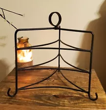 Vintage Wrought Iron 3 Shelf Pie Rack