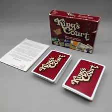 John Johnson's Game King's Court Card Game 1983 Complete with Original Manual