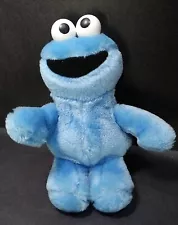 Sesame Street Mini Plush Cookie Monster Doll: 8" 1992 Jim Henson Rattles vintage