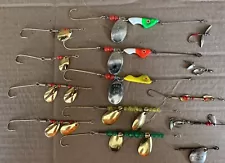 Erie Dearie Spinner Live Bait / Nightcrawler Rigs & 10 Assorted Spinner Rigs.