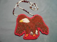 Large Beadwork "EAGLE AMULET"