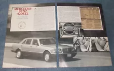 1987 Mercedes-Benz 420 SEL Vintage Road Test Info Article