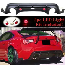 For 2013 2014 2015 2016 Scion FRS 13-18 Subaru BRZ REAR BUMPER DIFFUSER Body Kit