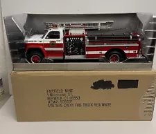 Fairfield Mint for Highway 61 1975 Chevy Fire Truck Red River 1:18 New w/ Flaws