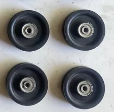 Lot Of Four, 3.5” (90mm) Nylon Bearing Pulley Wheels Cable Fitness Equipment