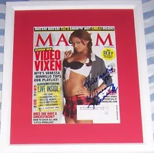 Vanessa Minnillo Lachey autographed signed 2005 sexy Maxim magazine cover framed