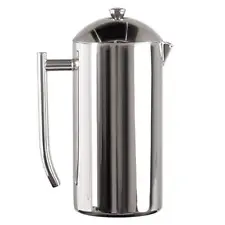 Frieling Double-Walled Stainless-Steel French Press Coffee Maker, Polished