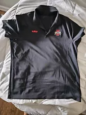 Ohio State University Nike Golf LeBron James Logo Polo Shirts Mens XL Black