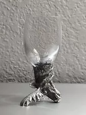 Frankli Wild for Royal Selangor Pewter Cast Animal Form Shot Glasses Moose Head