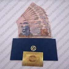 10pcs Zimbabwe 100 Yottalillion Dollars Banknotes Paper Gifts Uncurrency Crafts