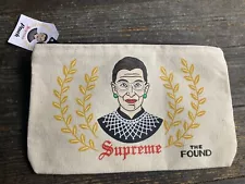 NWT Canvas Supreme Pouch Bag Ruth Bader Ginsburg RBG The Found