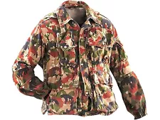 Swiss Army M70 Alpenflage Parka w/ Sniper Veil Military Surplus Jacket Size L