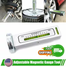 Adjustable Magnetic Gauge Tool Camber Castor Strut Wheel Alignment Car Truck US