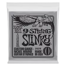 Ernie Ball 2628 9-String Slinky Nickel Wound Electric Guitar Strings (9 - 105)