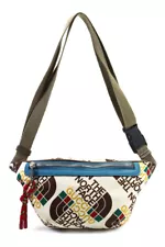 Gucci x The North Face Womens Zip Front Monogram Nylon Belt Bag White Brown