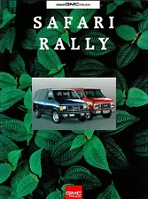 1993 GMC Safari GT SLT SLE SLX Rally 1500 2500 3500 Sales Brochure