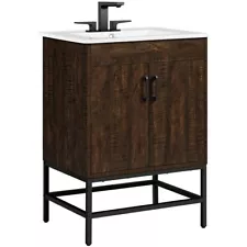 Bathroom Vanities Cabinet with Sink Combo Set 24x19x34 Inch for Bathroom