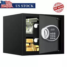 0.7 Cu ft Small Personal Home Security Safe Box Home Safe Fireproof Waterproof