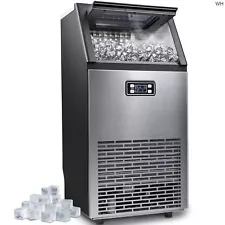 Commercial Ice Maker Machine,100LBS/24H Stainless Steel Under Counter for home