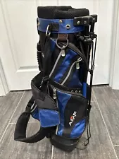 AMF Junior / Youth Golf Stand Bag With Backpack Straps, 5 Pockets, 4 Way Divider