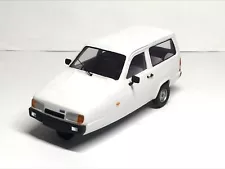 1997 Reliant-Robin mk2, estate, white, "Homemade Die-cast", one of 15