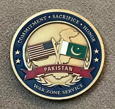 CIA Pakistan War Zone Service challenge coin Central Intelligence Very Rare!