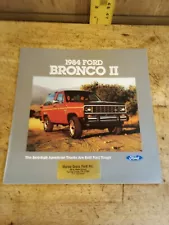 1984 Ford Bronco II 2 Vintage Sales Brochure Catalog