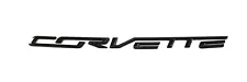 For C7 Corvette Carbon Flash Black Rear Trunk Bumper Letters Brand Name Emblem