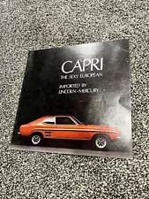 1971 Mercury Ford Capri Original New Car Sales Brochure Catalog