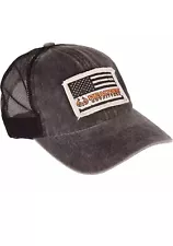 Realtree Outfitters Realtree Camo American Flag Black Patch Hat