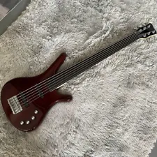 6-Strings Warwick Electric Bass Wine Red Solid Body Black Fretboard Maple Neck