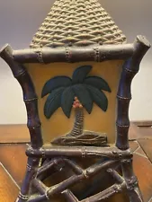 Palm Tree Lamps Vintage Coastal Table Lamp, Set Of 2