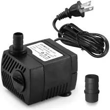 90 GPH Mini Submersible Pump Small Fountain Pump (5W 350LH) for water featur