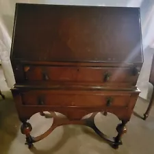 Antique secretary desk with drawers