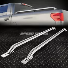 FOR 99-07 SILVERADO/SIERRA 6.5' SHORT BED TRUCK STAINLESS STEEL SIDE BAR RAILS